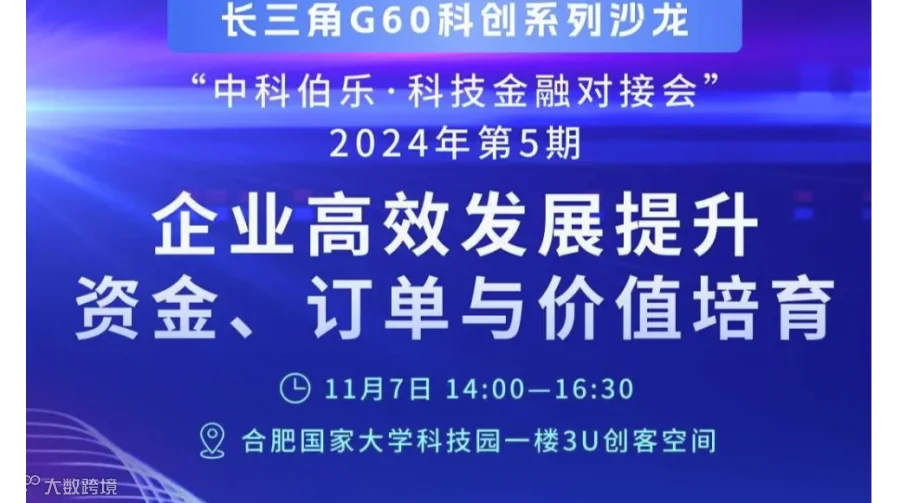 第5期沙龙（合肥国家大学科技园）—企业高效发展提升、资金订单与价值培育
