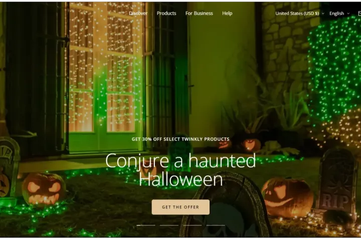 独立站优秀案例分析：智能LED灯光品牌如何赢得派对市场？