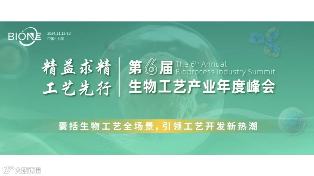 第六届生物工艺年度峰会（Bio-ONE2024）