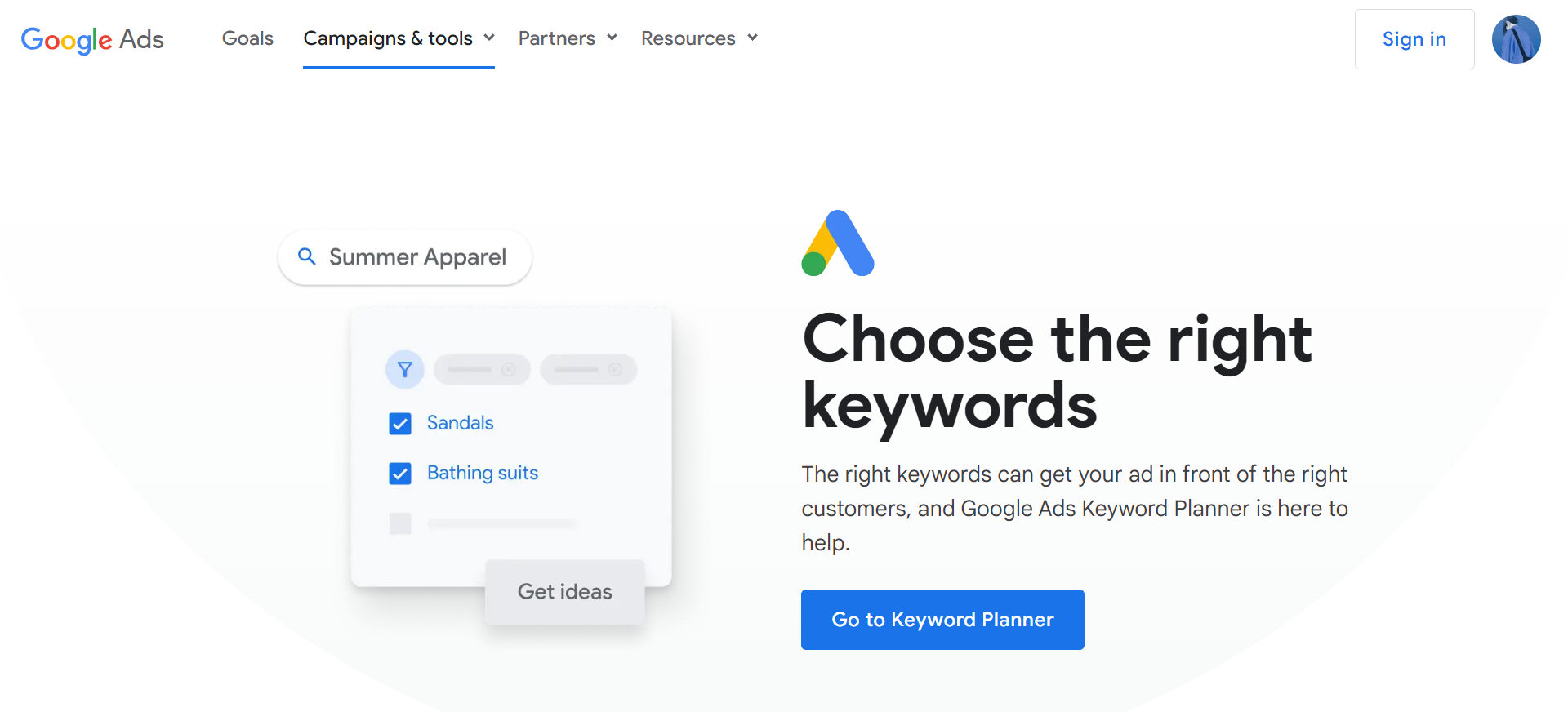 Google Keyword Planner