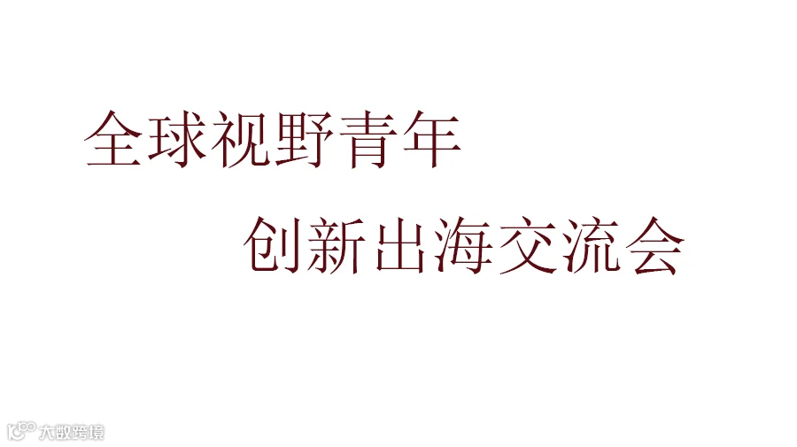 全球视野青年创新出海交流会