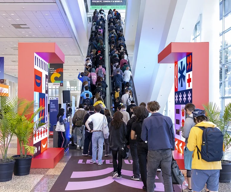 2027年美国游戏开发者大会GDCGDC Festival of Gaming展馆现场,专业观众参观实况