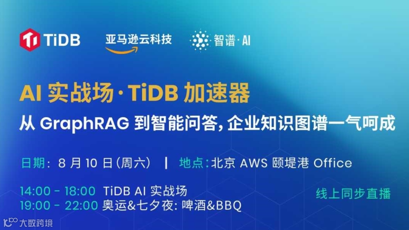 AI 实战场 · TiDB 加速器： 从 GraphRAG 到智能问答，企业知识图谱一气呵成
