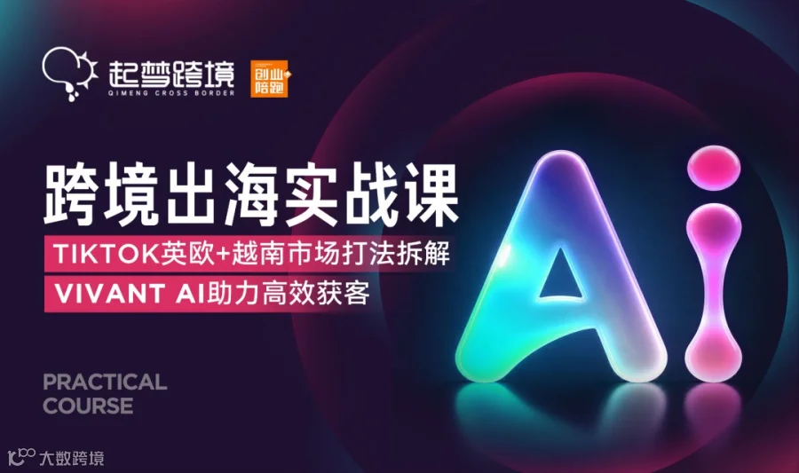 跨境出海实战课： TIKTOK英欧+越南市场打法拆解，VIVANT AI助力高效获客