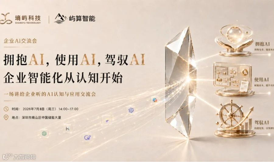 拥抱AI，使用AI，驾驭AI 企业智能化从认知开始| 墒屿科技AI实战沙龙