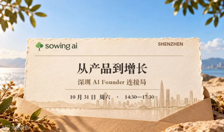从产品到增长｜深圳 AI Founder 连接局