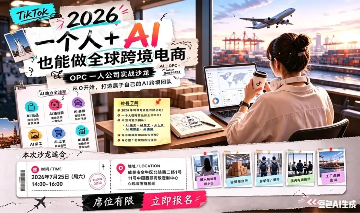 2026一个人+A I也能做全球跨境电商