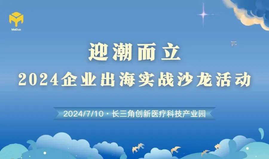 迎潮而立-2024企业出海实战沙龙活动