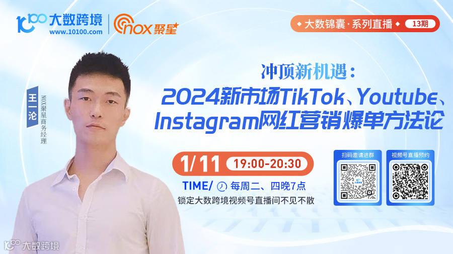 冲顶新机遇：2024新市场TikTok、Youtube、Instagram网红营销爆单方法论