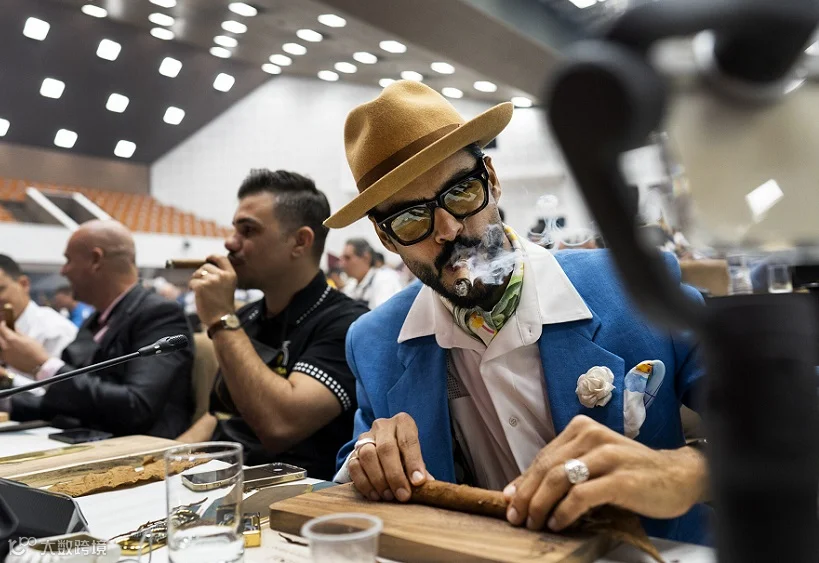 2026年古巴哈瓦那雪茄节展Habano Festival参展商与海外采购商展台洽谈现场