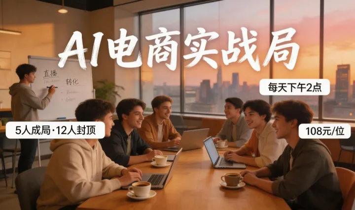 ?? 這不是講座，這是AI電商落地者的“每日下午茶” 