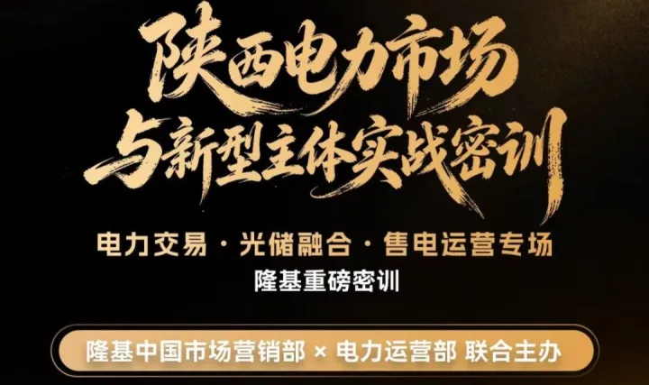陕西电力市场与新型主体实战密训