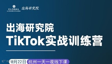 【出海研究院】 TikTok实战训练营（一天一夜）