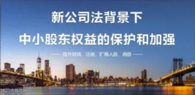 新公司法下中小股东权益救济路径