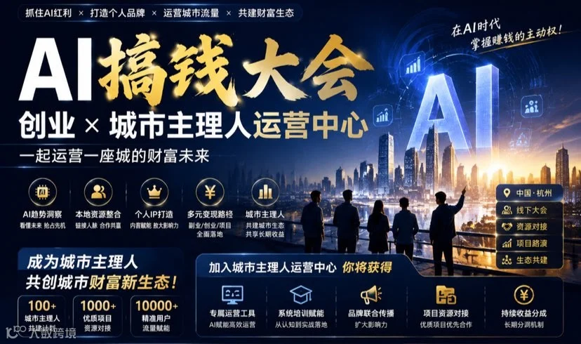 杭州AI搞钱大会X创业机会