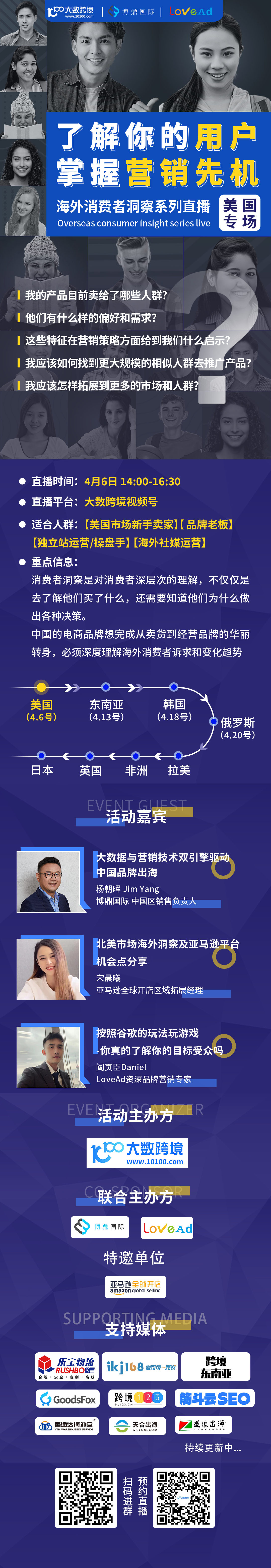 了解你的用户，掌握营销先机！大数跨境海外消费者洞察系列直播-美国专场
