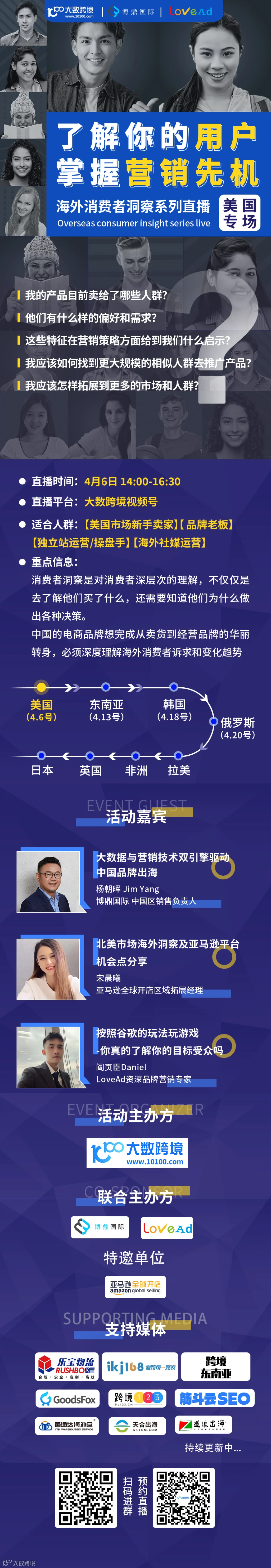 了解你的用户，掌握营销先机！大数跨境海外消费者洞察系列直播-美国专场