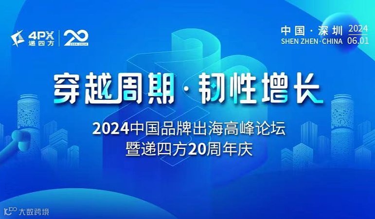 穿越周期●韧性增长 2024中国品牌出海高峰论坛暨递四方20周年庆