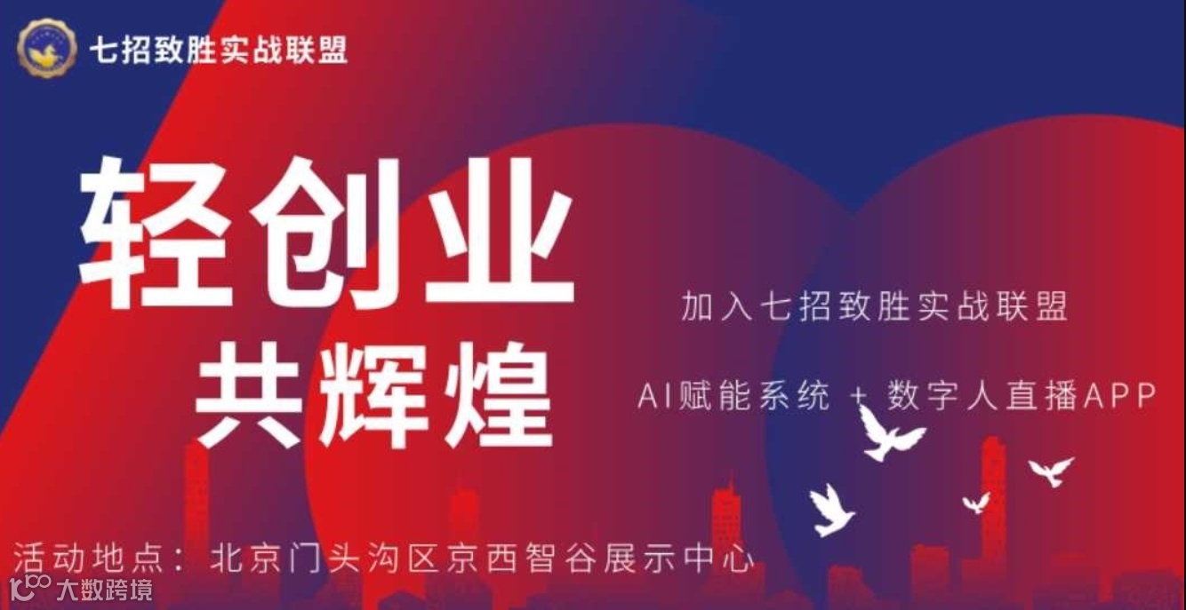 招募合伙人 ：轻创业项目 AI赋能系统+ 数字人直播APP