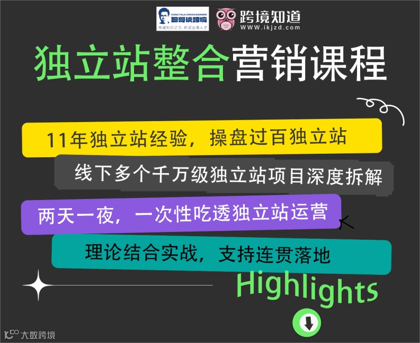 独立站整合营销线下课程培训班-2天1夜