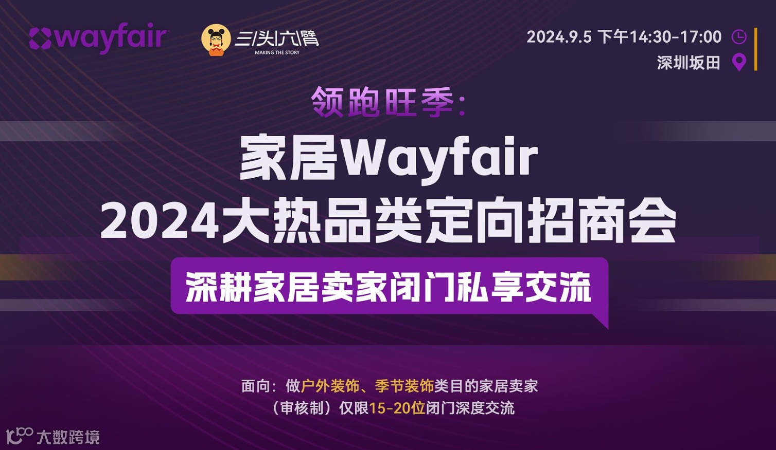 家居Wayfair2024大热品类定向招商会 -深耕家居卖家闭门私享交流