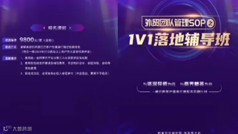 外贸团队管理SOP之1V1落地辅导班