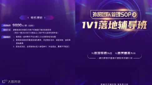 外贸团队管理SOP之1V1落地辅导班