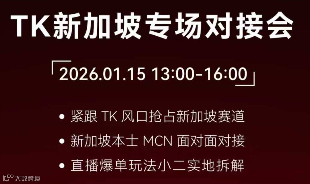 2026Tiktok新加坡专场对接会