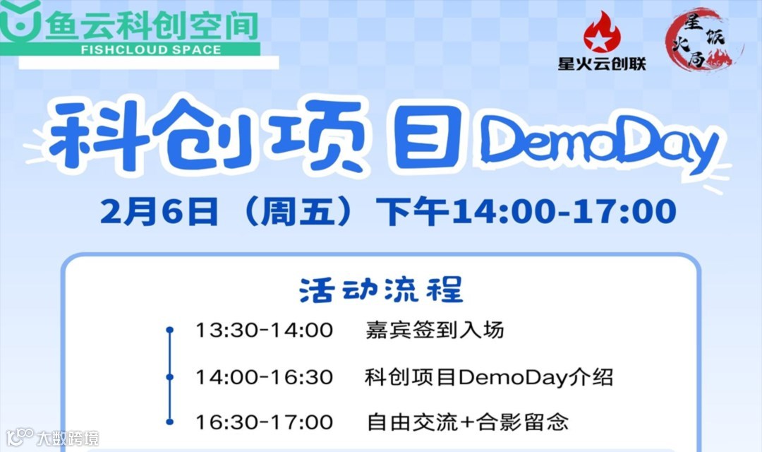 科創(chuàng)項目DemoDay路演觀眾招募