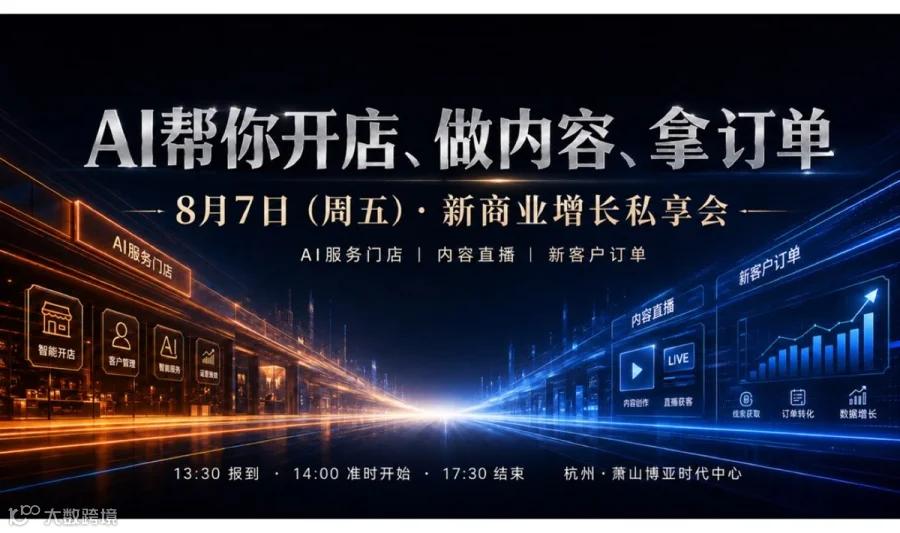Ai帮你开店，做内容，拿订单