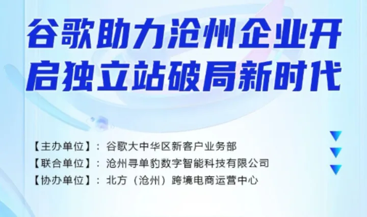 破局内卷！谷歌助力沧州企业开启独立站出海新时代