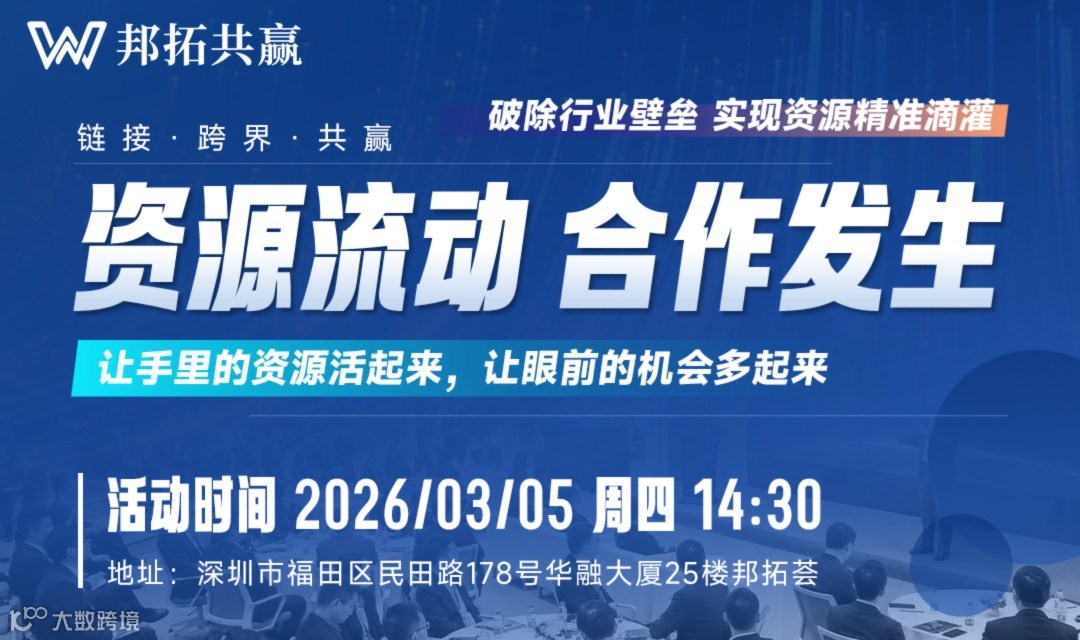 资源流动 · 合作发生—— 2026 异业资源对接交流私享会