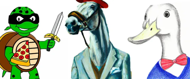 我们向人工智能描述了糟糕的卡通人物。这是它画的