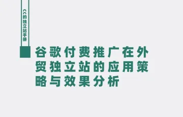 谷歌付费推广在外贸独立站的应用策略与效果分析