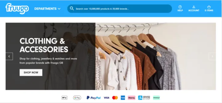 Fruugo-全球性跨境电商平台，覆盖42个国家，月访问量超过1400万次