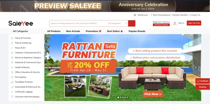 Saleyee - 一件代发平台，支持美国、英国、德国、法国等国家