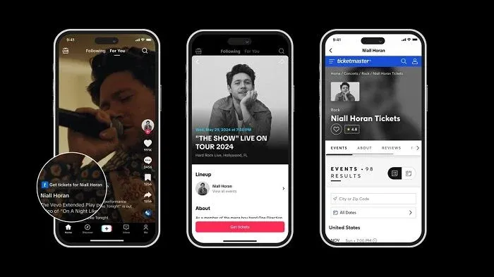 TikTok 通过与 Ticketmaster 合作将流媒体音乐会门票销售扩大到更多地区