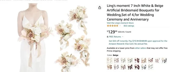 婚礼成本上涨：亚马逊上的婚礼产品销售