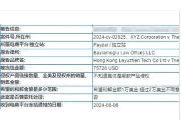 【麦家支持案例分享】服装版权TRO冻结超7.5w，和解金额低至8k美元！