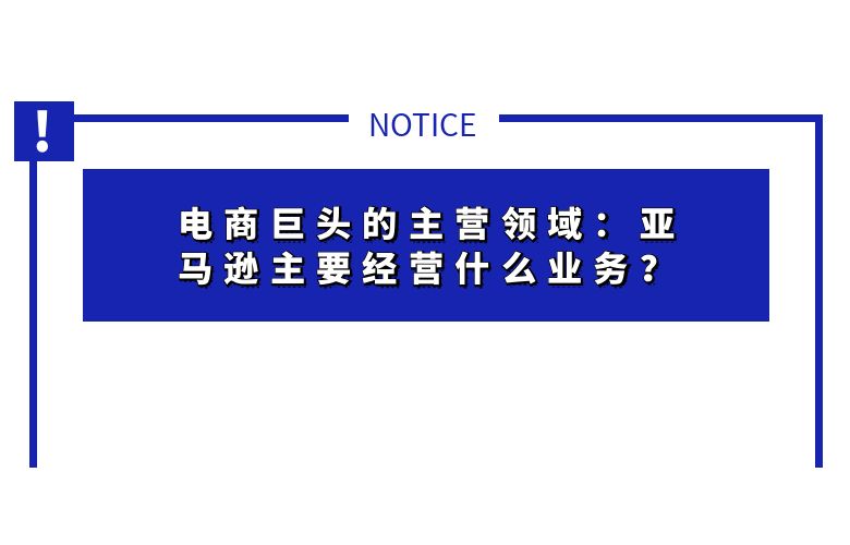 电商巨头的主营领域：亚马逊主要经营什么业务？