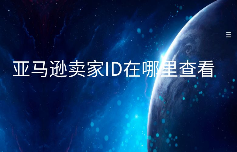 亚马逊卖家ID在哪里查看