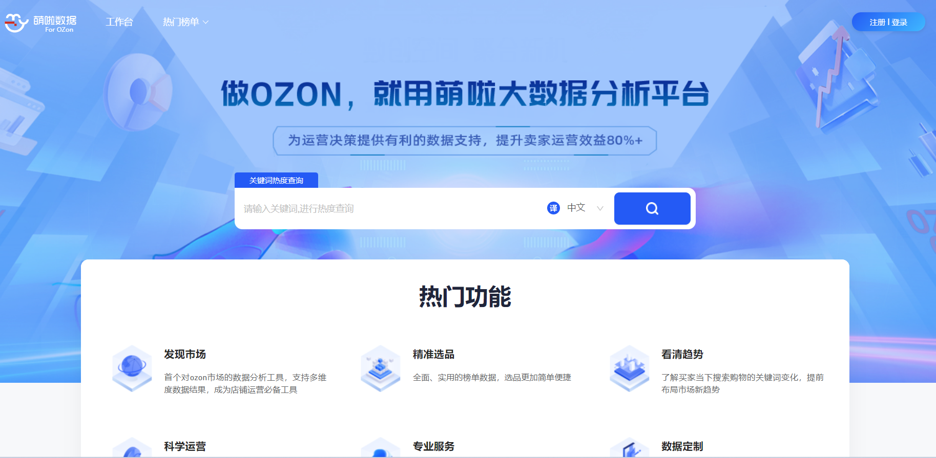 萌啦数据-专业Ozon数据分析网站