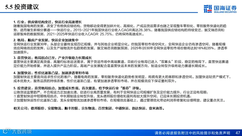 直营快运格局拐点已至，加盟快运性价比凸显