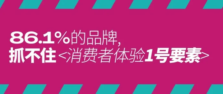 86.1%的品牌，抓不住<消费者体验1号要素>
