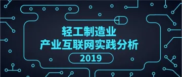 2019轻工制造业产业互联网实践分析