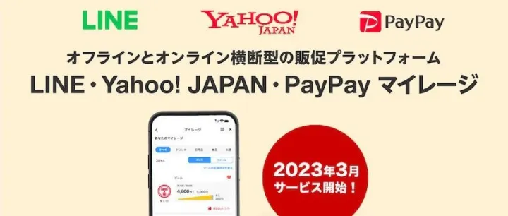LINE、Yahoo!、PayPay共同开发里程，今年春天将推出横跨线下和线上的促销平台