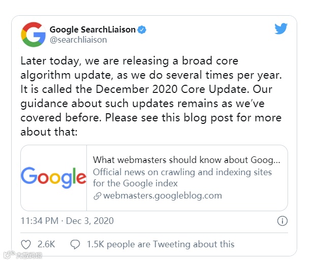 海外搜索营销资讯-2020.12.9