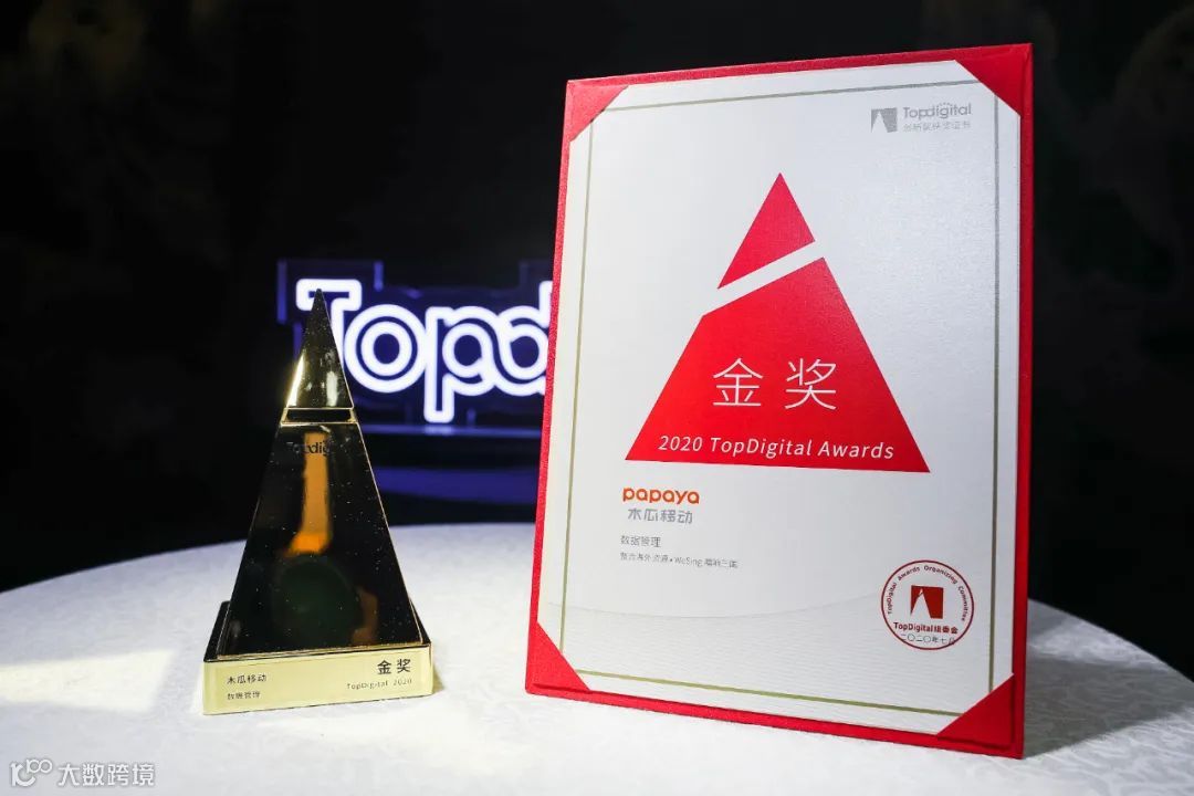 榜单公布！木瓜移动荣获TopDigital创新营销金奖！