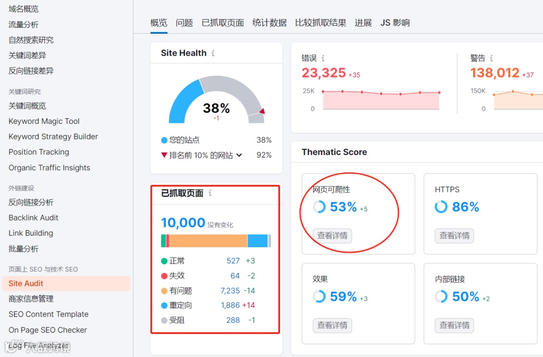 如何借助Semrush精准分析并解决网站的搜索引擎抓取问题？