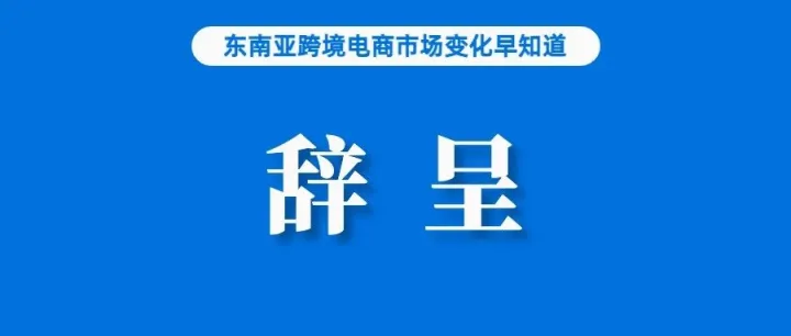 顶不住了？消息称越南电商巨头CEO已递交辞呈；Lazada支付业务负责人张大勇加入新公司任CCO；中国各省紧抓出海东南亚机遇